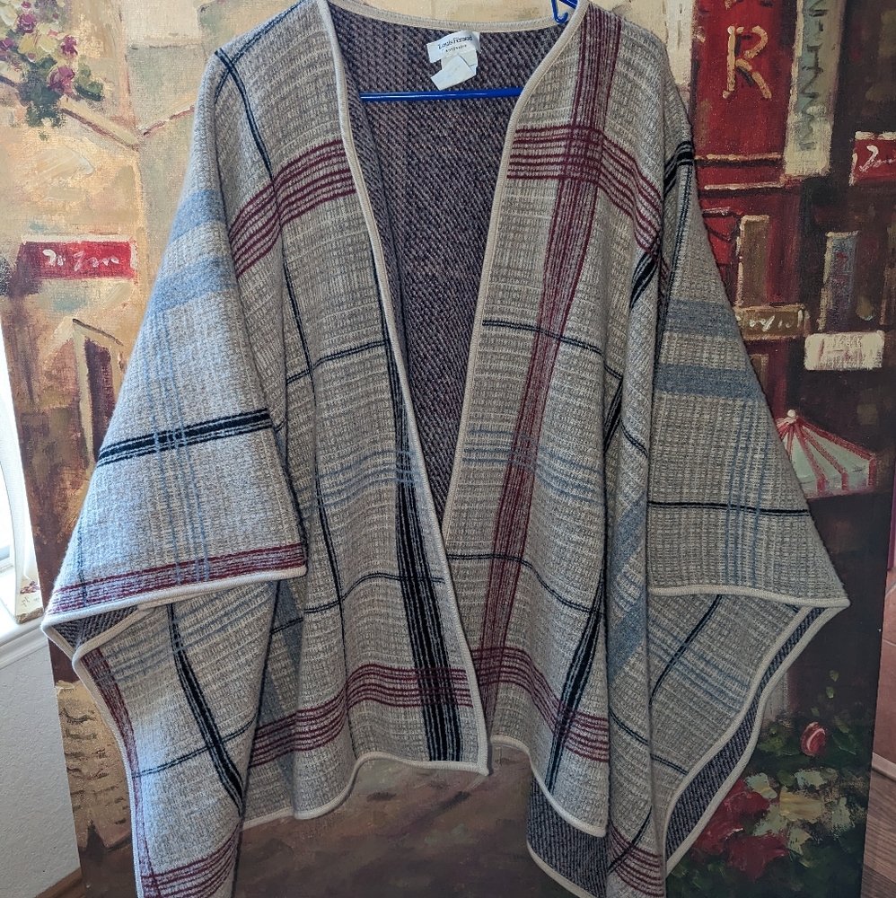 Louis Feraud Wool Cape